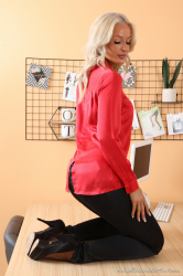 Black Leggings High Heels Sheer Pantyhose