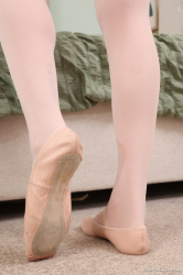 Pink-Miniskirt-White-Opaque-Tights