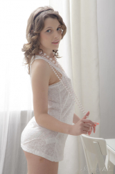 Blonde-in-White-Lingerie
