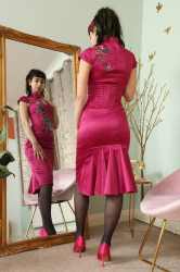 Tight-Pink-Dress-Sheer-Stockings