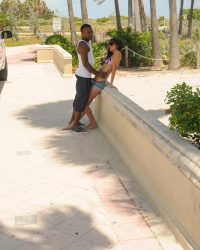 Daniella Diamond going black outdoors
