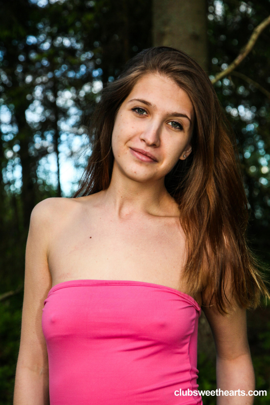 Trashy teen masturbating in public
