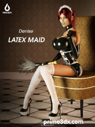 Denise-latex-maid-comic