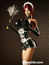 Denise-latex-maid-comic