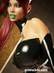 Denise-latex-maid-comic