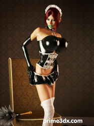 Denise-latex-maid-comic