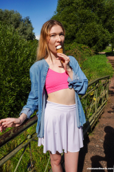 Licking-Mia's-ice-cream