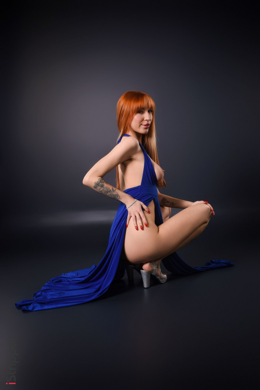 Blue On Red