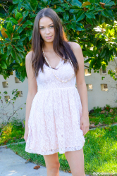 Lace-dress-tease-with-Madi-Meadows