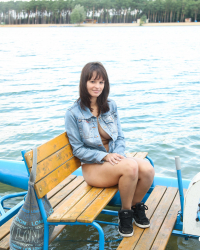 Masturbating on a pedalo