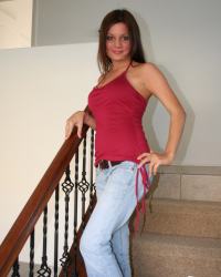 Red Top and Jeans (nn)