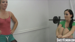 Ballbusting Hotties Get Horny in the Gym