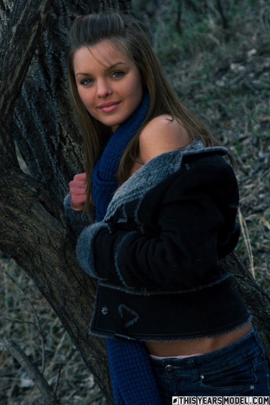 Michelle Models In Winter