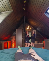 Busty POV threesome