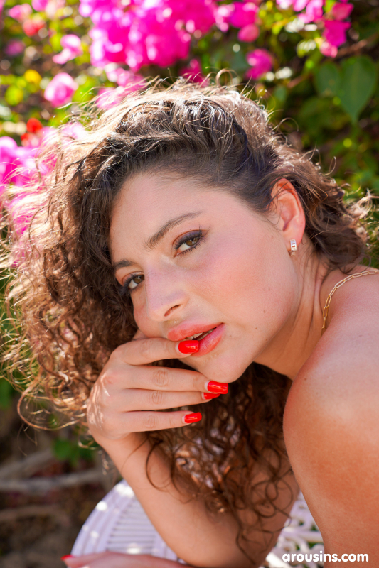 Curly haired goddess Helina Dream