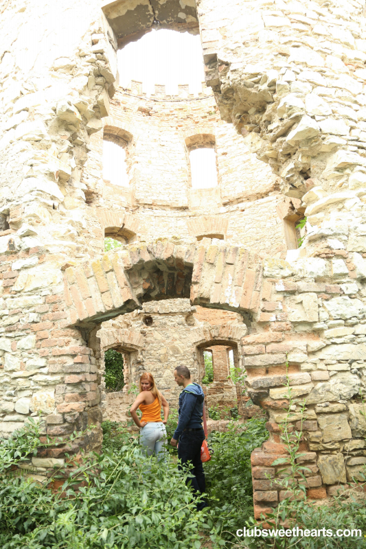 Chrissy fucking in the ruins