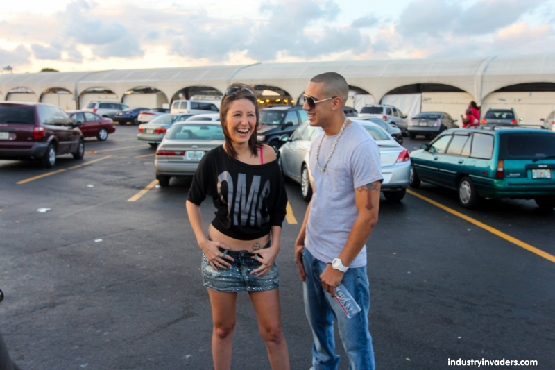 Missi Daniels Sucks a dick in public
