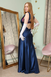 Blue-Evening-Gown-White-Stockings