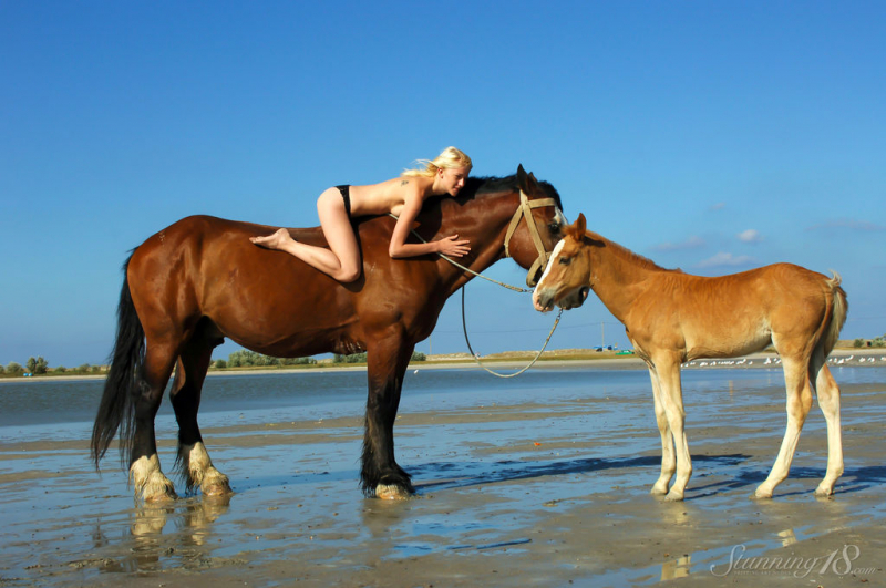 Riding by the Beach