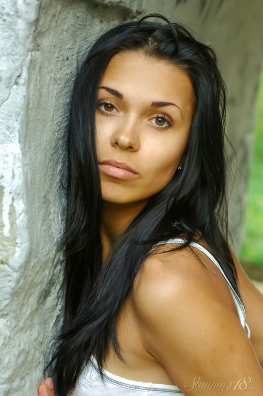 Eugenia  Posing in the Park