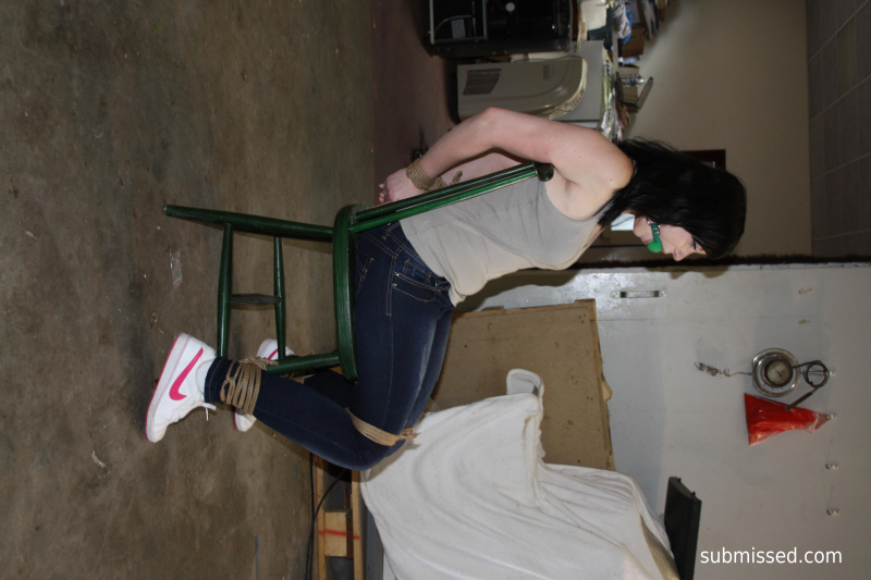 Julia Chairtied Ballgagged