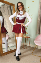 Cheerleader-Uniform-Thigh-High-Socks